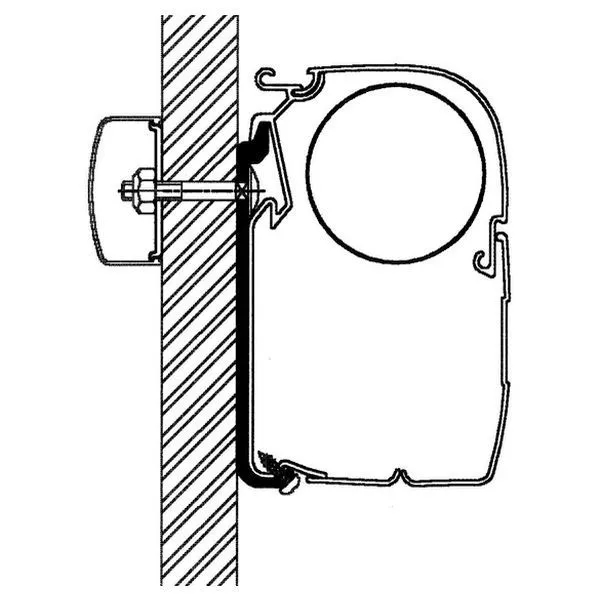 Thule Flat-Adapter-Set, Länge 75 Cm 1 Thule Flat-Adapter-Set, Länge 75 Cm
