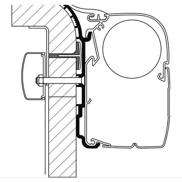 Thule Adapter Bürstner, Länge 3,5 M 1 Thule Adapter Bürstner, Länge 3,5 M