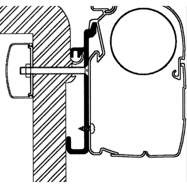 Thule Adapter Rapido Serie 7, 8, 9, Länge 3,5 M 1 Thule Adapter Rapido Serie 7, 8, 9, Länge 3,5 M