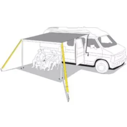 Sturmband Für Markisen Fiamma Tie Down S, Black -Camping-Outdoor Geschäft 11580 3 abspannband fiamma tie down black markise 2