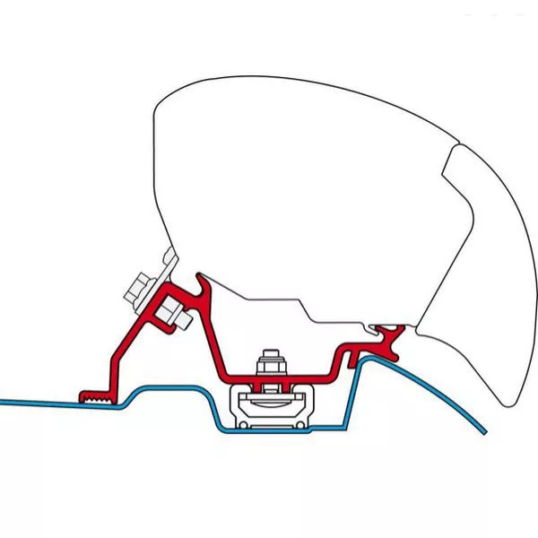 Fiamma KIT Mercedes Sprinter Mit Roof Rail 1 Fiamma KIT Mercedes Sprinter Mit Roof Rail