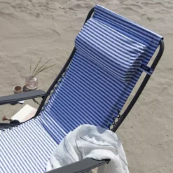 Relaxstuhl Lafuma Relaxsessel RSX, Marine -Camping-Outdoor Geschäft blau weiss gestreifter campingsessel lafuma rsx relaxsessel campingstuhl liegestuhl klappstuhl 1000 4 23918