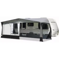 Vorzelt Brand Safir TL 240 -Camping-Outdoor Geschäft brand safir tl 240 tuer ganz links eingezogen wingeschuetzte sitzecke wandelemente herausnehmbar 1000 2 18311
