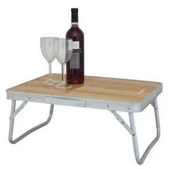 Kleiner Camping-Beistelltisch Eurotrail Dornas, Holz-Design