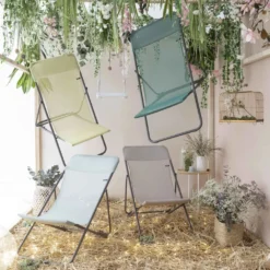 Liegestuhl Lafuma Maxi Transat, Etamine -Camping-Outdoor Geschäft camping stuhl lafuma klappstuhl liegestuhl maxi transat batyline gelb 1000 5 23945