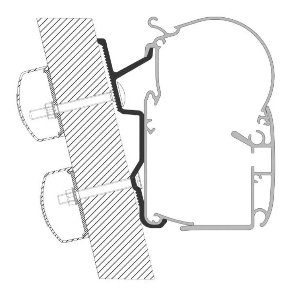 Dometic Markisen-Adapter H3 Für Fiat Ducato Ab Baujahr 07/2006 Zu Dometic Wandmarkisen Serie 1 1 Dometic Markisen-Adapter H3 Für Fiat Ducato Ab Baujahr 07/2006 Zu Dometic Wandmarkisen Serie 1