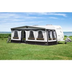 Vorzelt DWT Atelier Chalet Mit Rundumdach -Camping-Outdoor Geschäft dwt atelier chalet chili vordach luxus wohnwagenvorzelt 5 3731