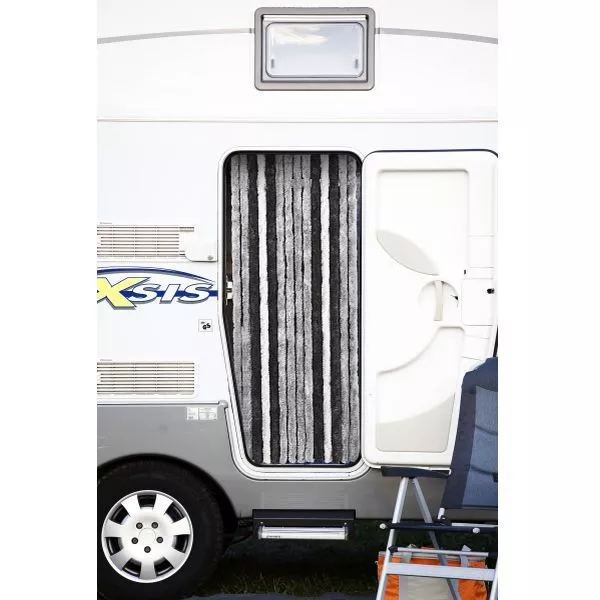 Camping-Türvorhang Brunner Acapulco, 100x205 Cm, Blau / Silber 2 Camping-Türvorhang Brunner Acapulco, 100x205 Cm, Blau / Silber – Bild 2