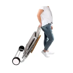 Strandliege Frankana Freiko Beach Trolley -Camping-Outdoor Geschäft frankana freiko beach trolley taupe sonnenliege strandliege transportwagen beachliege strandbett 1000 3 5689