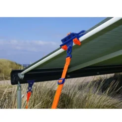 Markisentuch-Klemme Peggy Peg Fix&Go AntiFlap -Camping-Outdoor Geschäft markisentuch abspannung peggy peg antiflap mit markisenband tie strap 5 17678