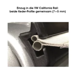 Buszelt-Kederadapter Outwell Befestigung-Adapter-Set Mit Doppelkeder 7-7+5 Mm -Camping-Outdoor Geschäft outwell einzug in die vw california rail beide keder profile gemeinsam 7 5 mm 1000 3 20116
