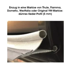 Buszelt-Kederadapter Outwell Befestigung-Adapter-Set Mit Doppelkeder 7-7+5 Mm -Camping-Outdoor Geschäft outwell einzug in eine markise von thule fiamma dometic westfalia oder original vw markise duennes keder profil 5mm 1000 5 20116