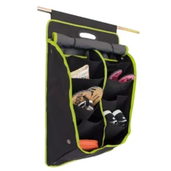 Hängeorganizer Eurotrail Utensilientasche Oxford L, Schwarz/grün -Camping-Outdoor Geschäft oxford l utensilientasche eurotrail aufbewahrung organiser fuer wohnwagen wohnmobil zelt 1000 2 20618