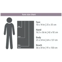 Händehandtuch PackTowl Luxe Handtuch | Hand 42x92cm | Sage -Camping-Outdoor Geschäft packtowl luxe handtuch groessenuebersicht face hand body beach 1000 2 24960