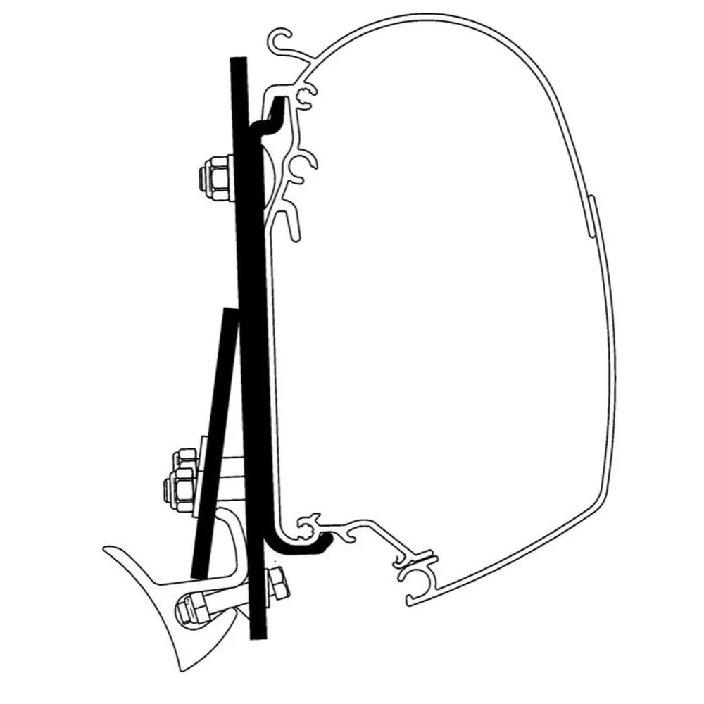 Thule 4200 Adapter T5/ T6 Mit Brandrup Rail 1 Thule 4200 Adapter T5/ T6 Mit Brandrup Rail