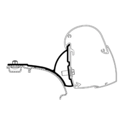 Thule Omnistor 5102 Markisen-Adapter VW T5 / T6 Mit C-Schiene