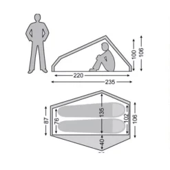 Trekkingzelt Nordisk Telemark 2 LW, Forest Green -Camping-Outdoor Geschäft trekkingzelt nordisk telemark 2 lw forest green groesse 2 7808