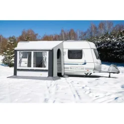 Camping-Outdoor Geschäft 18 Wintervorzelt DWT Cortina II, Grau, Grösse 1